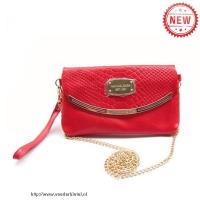 michael kors snake-reliëf klein rood crossbody zakken Schoudertasje w1kfl591